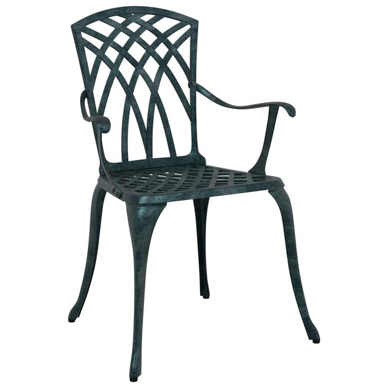 Casa si Gradina - Gradina si terasa - Mobilier exterior - Scaune si sezlonguri gradina - Set de masa pentru gradina 5 pcs Verde 90 x 90 x 75 cm - Infinity.ro