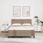 Casa si Gradina - Mobilier - Paturi si accesorii - Paturi - Cadru de pat cu saltea cu saltea Cappuccino 160 x 200 cm - Infinity.ro