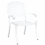 Casa si Gradina - Gradina si terasa - Mobilier exterior - Scaune si sezlonguri gradina - Set de masa pentru gradina 7 pcs Alb 90 x 90 x 75 cm - Infinity.ro