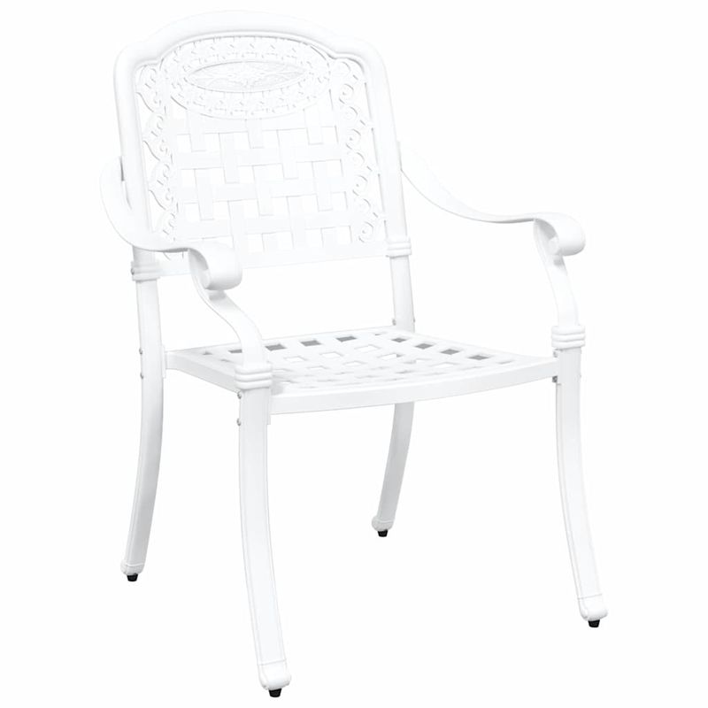 Casa si Gradina - Gradina si terasa - Mobilier exterior - Scaune si sezlonguri gradina - Set de masa pentru gradina 7 pcs Alb 90 x 90 x 75 cm - Infinity.ro