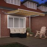 Casa si Gradina - Gradina si terasa - Umbrele si pavilioane - Pavilioane - Cortina Retractabila Multicolour 300 x 250 cm Stofa si Metal - Infinity.ro
