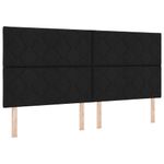 Casa si Gradina - Mobilier - Paturi si accesorii - Paturi - Pat cu saltea cu arcuri cu saltea Negru 200 x 200 cm tesatura - Infinity.ro