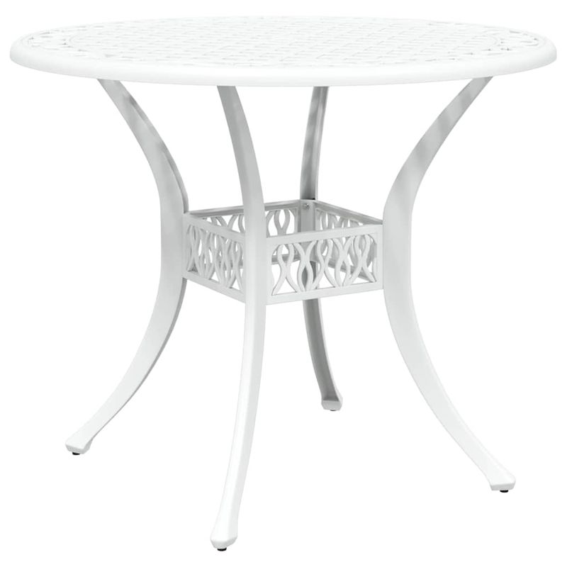 Casa si Gradina - Gradina si terasa - Mobilier exterior - Scaune si sezlonguri gradina - Set de masa pentru gradina 5 pcs Alb 90 x 90 x 75 cm - Infinity.ro