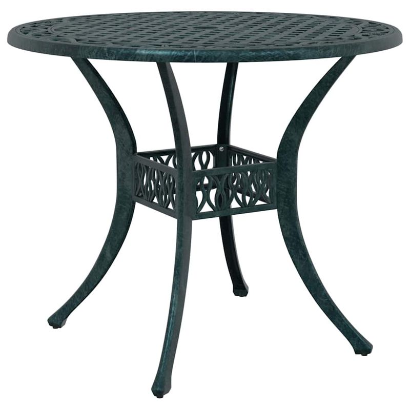 Casa si Gradina - Gradina si terasa - Mobilier exterior - Scaune si sezlonguri gradina - Set de masa pentru gradina 7 pcs Verde 90 x 90 x 75 cm - Infinity.ro