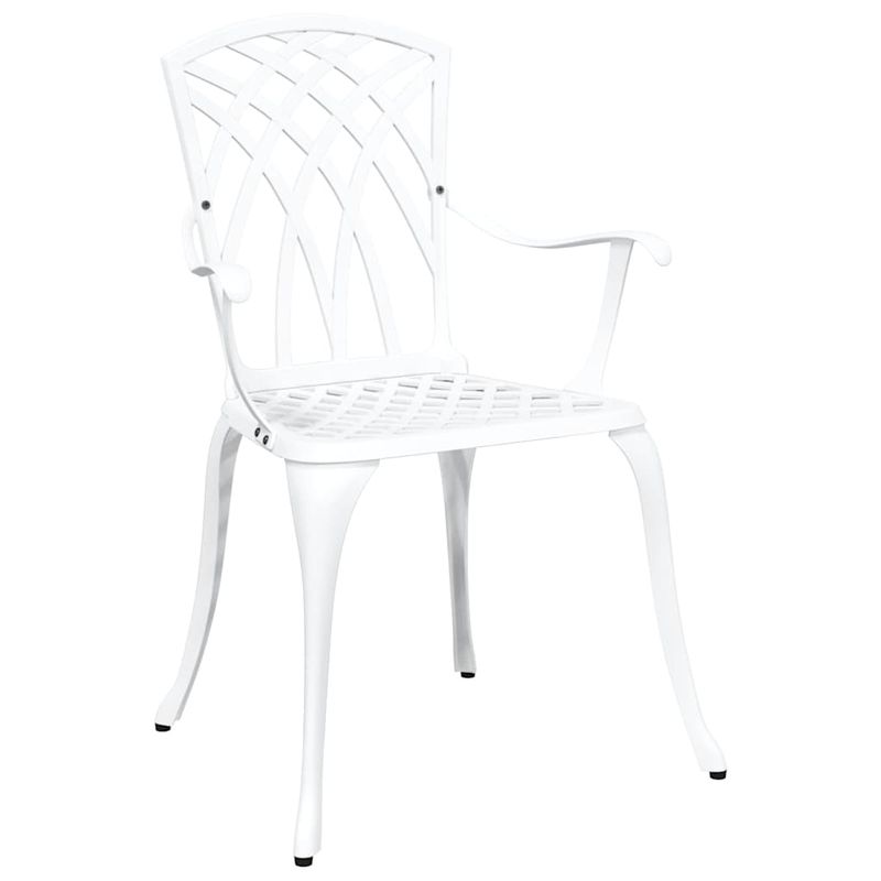 Casa si Gradina - Gradina si terasa - Mobilier exterior - Scaune si sezlonguri gradina - Set de masa pentru gradina 5 pcs Alb 90 x 90 x 75 cm - Infinity.ro
