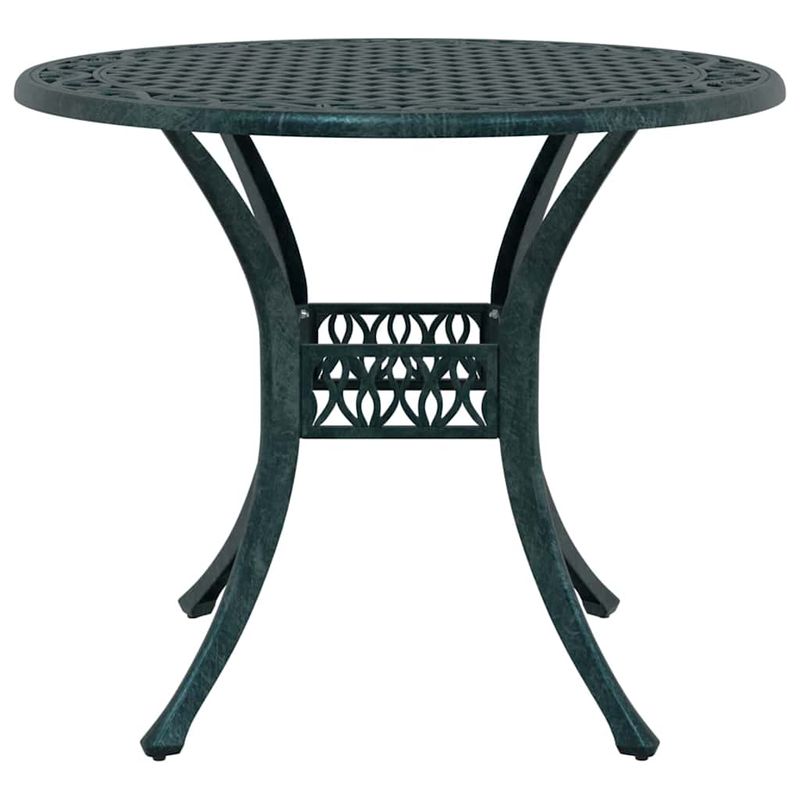 Casa si Gradina - Gradina si terasa - Mobilier exterior - Scaune si sezlonguri gradina - Set de masa pentru gradina 7 pcs Verde 90 x 90 x 75 cm - Infinity.ro