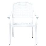 Casa si Gradina - Gradina si terasa - Mobilier exterior - Seturi mobila gradina - Set de masa pentru gradina 5 pcs Alb 90 x 90 x 75 cm - Infinity.ro