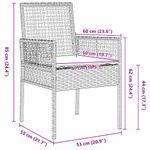 Casa si Gradina - Gradina si terasa - Mobilier exterior - Scaune si sezlonguri gradina - Set de masa pentru gradina 9 pcs Gri Rattan poli - Infinity.ro