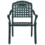 Casa si Gradina - Gradina si terasa - Mobilier exterior - Scaune si sezlonguri gradina - Set de masa pentru gradina 7 pcs Verde 90 x 90 x 75 cm - Infinity.ro