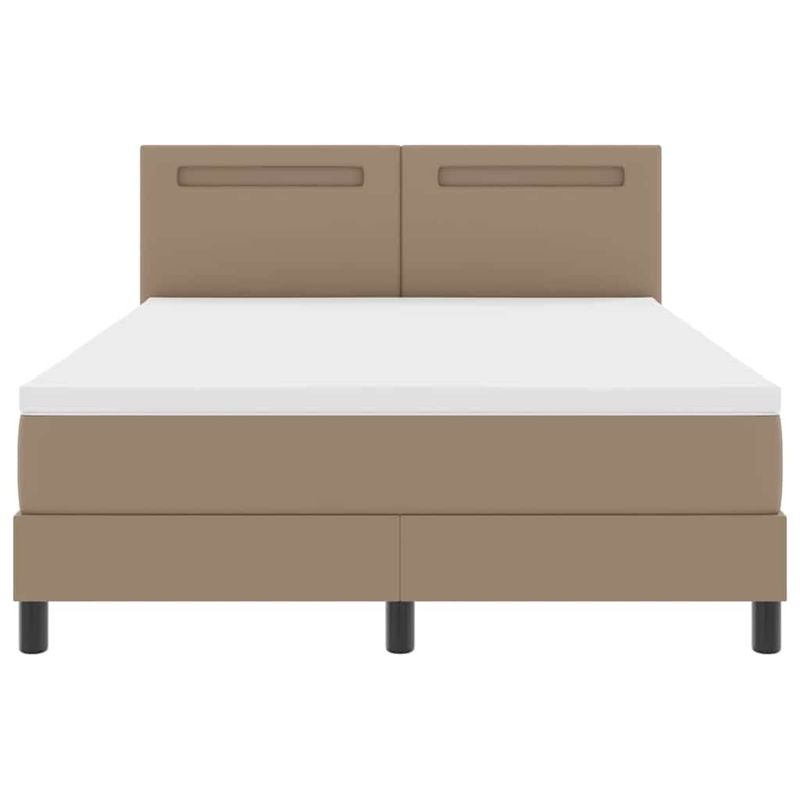 Casa si Gradina - Mobilier - Paturi si accesorii - Paturi - Cadru de pat cu saltea cu saltea Cappuccino 160 x 200 cm - Infinity.ro
