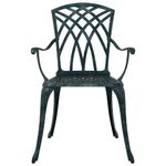 Casa si Gradina - Gradina si terasa - Mobilier exterior - Scaune si sezlonguri gradina - Set de masa pentru gradina 5 pcs Verde 90 x 90 x 75 cm - Infinity.ro