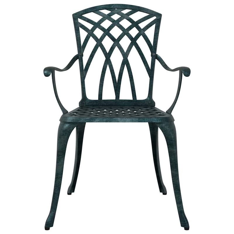 Casa si Gradina - Gradina si terasa - Mobilier exterior - Scaune si sezlonguri gradina - Set de masa pentru gradina 5 pcs Verde 90 x 90 x 75 cm - Infinity.ro