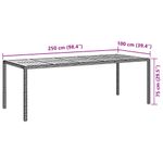 Casa si Gradina - Gradina si terasa - Mobilier exterior - Scaune si sezlonguri gradina - Set de masa pentru gradina 9 pcs Gri Rattan poli - Infinity.ro