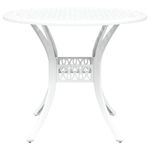 Casa si Gradina - Gradina si terasa - Mobilier exterior - Scaune si sezlonguri gradina - Set de masa pentru gradina 7 pcs Alb 90 x 90 x 75 cm - Infinity.ro