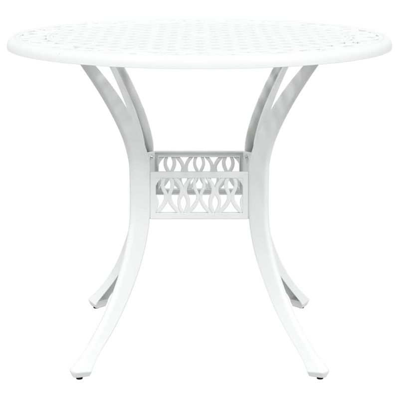 Casa si Gradina - Gradina si terasa - Mobilier exterior - Scaune si sezlonguri gradina - Set de masa pentru gradina 7 pcs Alb 90 x 90 x 75 cm - Infinity.ro