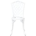 Casa si Gradina - Gradina si terasa - Mobilier exterior - Scaune si sezlonguri gradina - Set de masa pentru gradina 5 pcs Alb 90 x 90 x 75 cm - Infinity.ro
