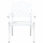 Casa si Gradina - Gradina si terasa - Mobilier exterior - Scaune si sezlonguri gradina - Set de masa pentru gradina 5 pcs Alb 90 x 90 x 75 cm - Infinity.ro