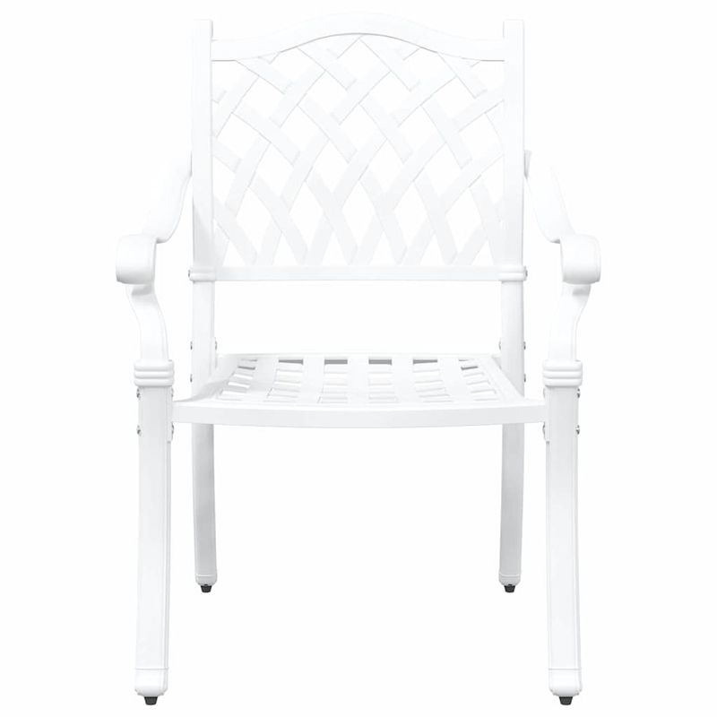 Casa si Gradina - Gradina si terasa - Mobilier exterior - Scaune si sezlonguri gradina - Set de masa pentru gradina 5 pcs Alb 90 x 90 x 75 cm - Infinity.ro