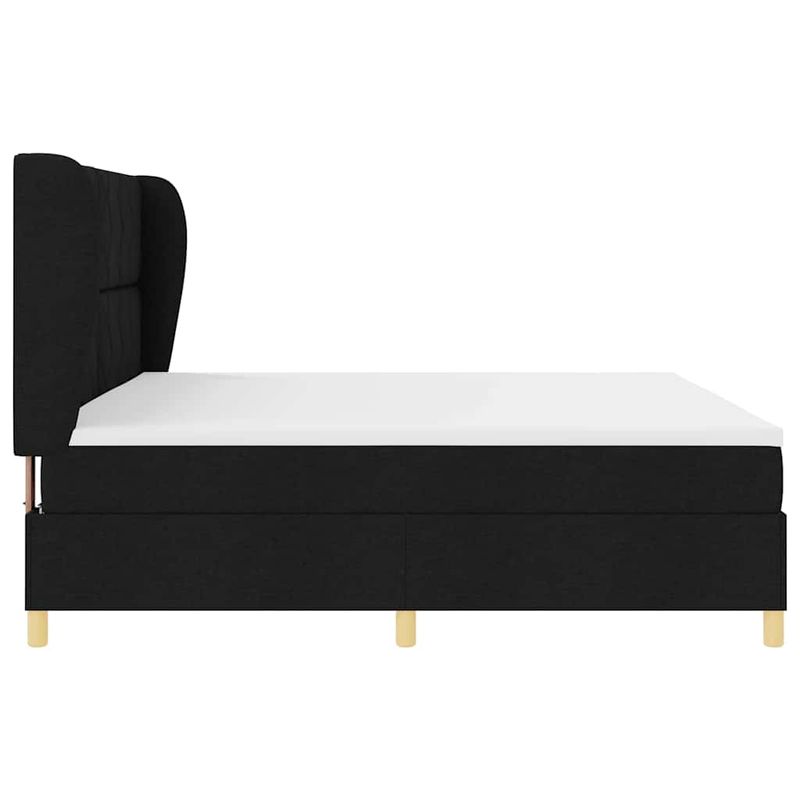 Casa si Gradina - Mobilier - Paturi si accesorii - Paturi - Pat cu saltea cu arcuri Gri inchis 90x190 cm Negru 200 x 200 cm - Infinity.ro