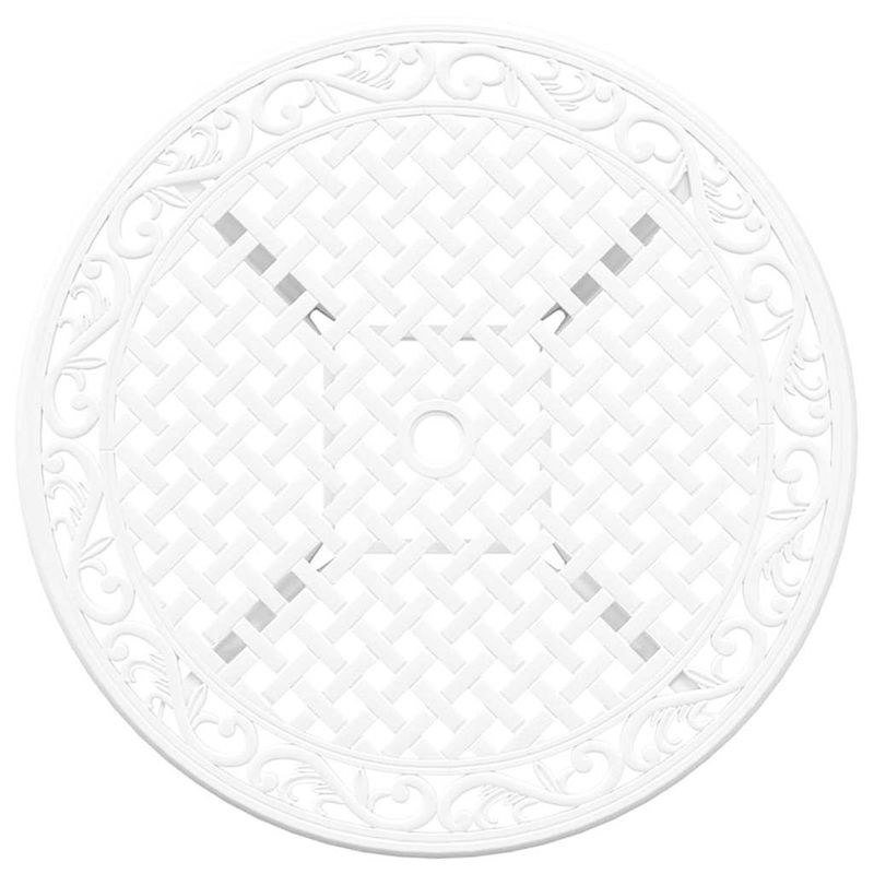 Casa si Gradina - Gradina si terasa - Mobilier exterior - Scaune si sezlonguri gradina - Set de masa pentru gradina 5 pcs Alb 90 x 90 x 75 cm - Infinity.ro