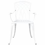 Casa si Gradina - Gradina si terasa - Mobilier exterior - Scaune si sezlonguri gradina - Set de masa pentru gradina 5 pcs Alb 90 x 90 x 75 cm - Infinity.ro