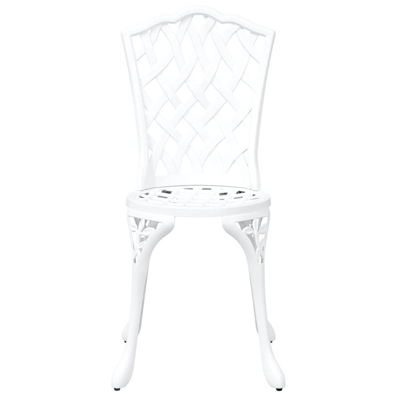 Casa si Gradina - Gradina si terasa - Mobilier exterior - Scaune si sezlonguri gradina - Set de masa pentru gradina 7 pcs Alb 90 x 90 x 75 cm - Infinity.ro