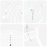 Casa si Gradina - Gradina si terasa - Mobilier exterior - Scaune si sezlonguri gradina - Set de masa pentru gradina 5 pcs Alb 90 x 90 x 75 cm - Infinity.ro