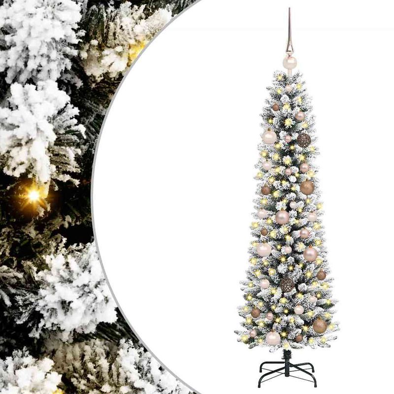 Casa si Gradina - Decoratiuni - Decoratiuni de sezon - Brad de Craciun artificial Alb 150 cm PVC si metal si plastic - Infinity.ro