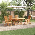 Casa si Gradina - Gradina si terasa - Mobilier exterior - Mese gradina - Set de masa pentru gradina 5 pcs Maro lemn masiv de acacia - Infinity.ro
