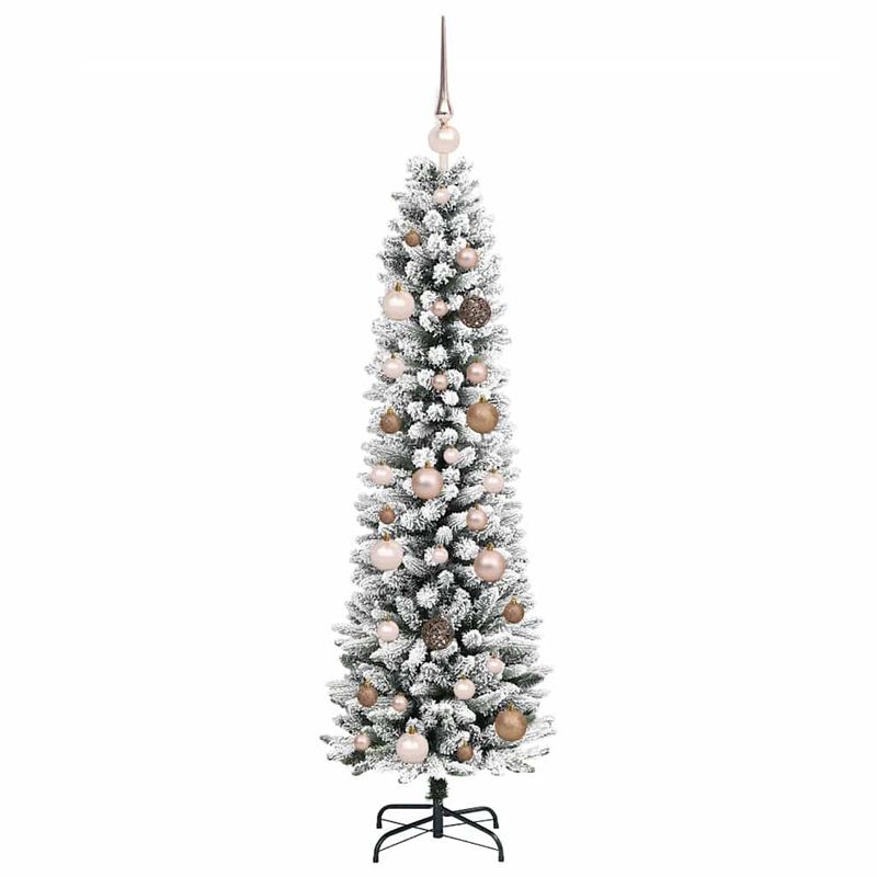 Casa si Gradina - Decoratiuni - Decoratiuni de sezon - Brad de Craciun artificial Alb 150 cm PVC si metal si plastic - Infinity.ro