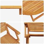 Casa si Gradina - Gradina si terasa - Mobilier exterior - Mese gradina - Set de masa pentru gradina 9 pcs Maro lemn masiv de acacia - Infinity.ro
