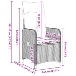 Casa si Gradina - Gradina si terasa - Mobilier exterior - Mese gradina - Set de masa pentru gradina 9 pcs Gri poliratan - Infinity.ro