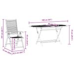 Casa si Gradina - Gradina si terasa - Mobilier exterior - Mese gradina - Set de masa pentru gradina 5 pcs Maro lemn masiv de acacia - Infinity.ro