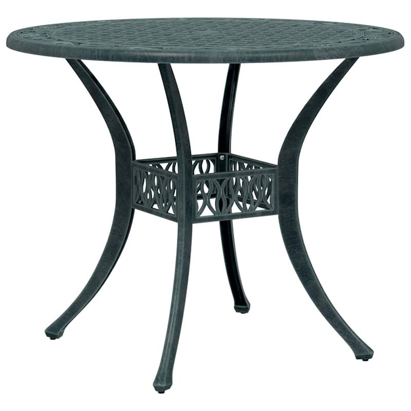 Casa si Gradina - Gradina si terasa - Mobilier exterior - Seturi mobila gradina - Set Bistro de Gradina 3 pcs Verde Aluminiu turnat - Infinity.ro