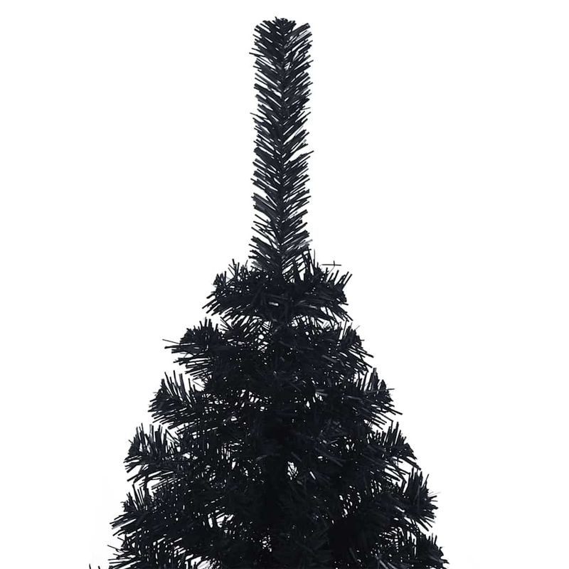 Casa si Gradina - Decoratiuni - Decoratiuni de sezon - Pom de Craciun artificial pre-iluminat Negru 150 cm PVC - Infinity.ro