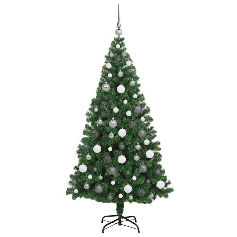 Casa si Gradina - Decoratiuni - Decoratiuni de sezon - Brad de Craciun artificial Verde 180 cm PVC si Otel si Plastic - Infinity.ro