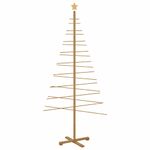 Casa si Gradina - Decoratiuni - Decoratiuni de sezon - Brad de Craciun din lemn cu suport Maro 210 cm Bambus - Infinity.ro