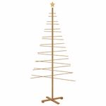 Casa si Gradina - Decoratiuni - Decoratiuni de sezon - Brad de Craciun din lemn cu suport Maro 210 cm Bambus - Infinity.ro