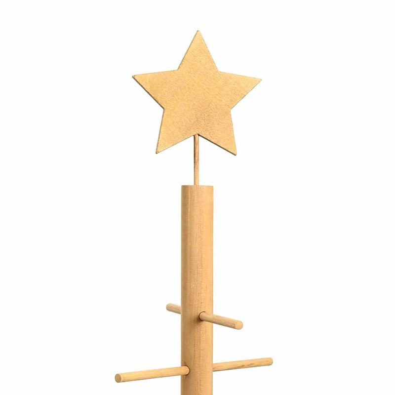 Casa si Gradina - Decoratiuni - Decoratiuni de sezon - Brad de Craciun din lemn cu suport Maro 210 cm Bambus - Infinity.ro