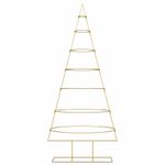 Casa si Gradina - Decoratiuni - Decoratiuni de sezon - Pom de Craciun din metal Auriu 180 cm Otel vopsit in pulbere - Infinity.ro