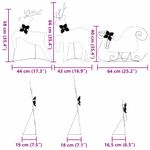 Casa si Gradina - Decoratiuni - Decoratiuni de sezon - Reni LED 3 pcs Alb cald tesatura - Infinity.ro