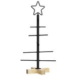 Casa si Gradina - Decoratiuni - Decoratiuni de sezon - Pom de Craciun din metal Negru 60 cm Otel vopsit in pulbere - Infinity.ro