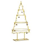 Casa si Gradina - Decoratiuni - Decoratiuni de sezon - Pom de Craciun din metal Auriu 60 cm Otel vopsit in pulbere - Infinity.ro