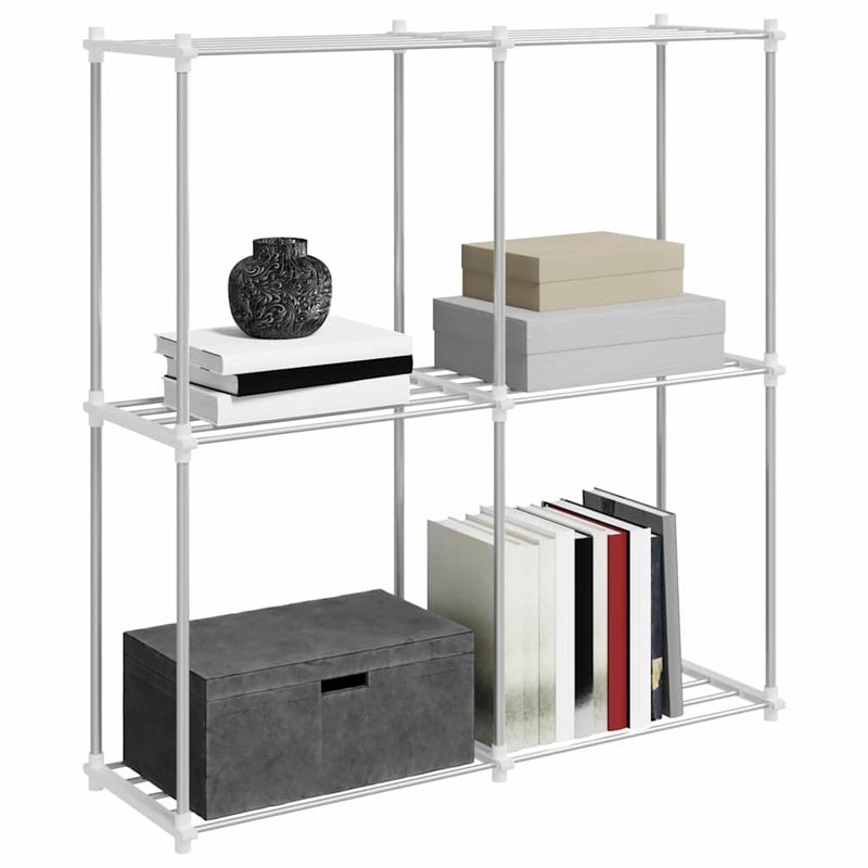 Casa si Gradina - Mobilier - Biblioteci si rafturi - Rafturi - Raft de depozitare cu raft alb 43 x 27 x 90 cm Aluminiu - Infinity.ro