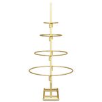 Casa si Gradina - Decoratiuni - Decoratiuni de sezon - Pom de Craciun din metal Auriu 60 cm Otel vopsit in pulbere - Infinity.ro