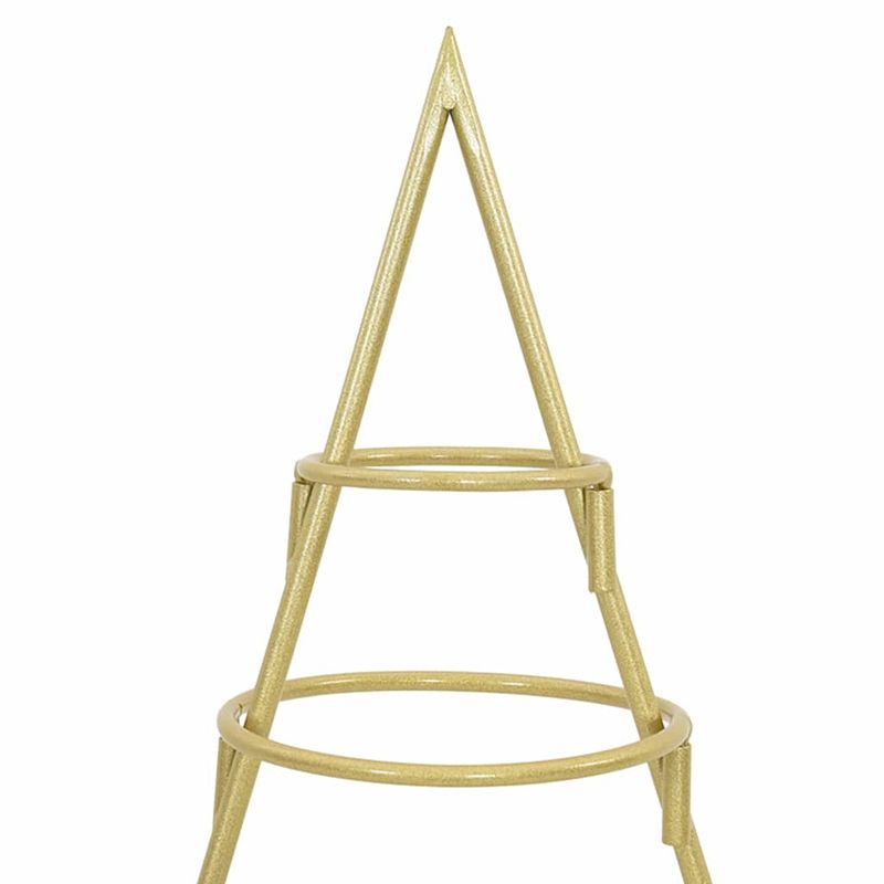 Casa si Gradina - Decoratiuni - Decoratiuni de sezon - Pom de Craciun din metal Auriu 60 cm Otel vopsit in pulbere - Infinity.ro