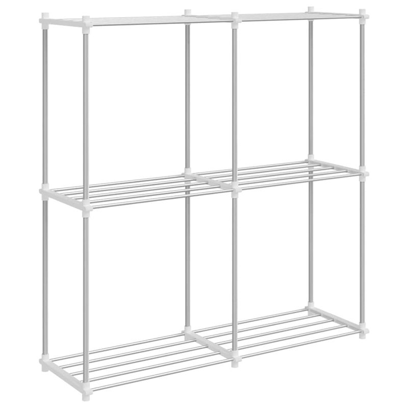 Casa si Gradina - Mobilier - Biblioteci si rafturi - Rafturi - Raft de depozitare cu raft alb 43 x 27 x 90 cm Aluminiu - Infinity.ro