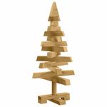 Casa si Gradina - Decoratiuni - Decoratiuni de sezon - Brazi de Craciun cu suport Maro 60 cm Lemn masiv de pin - Infinity.ro