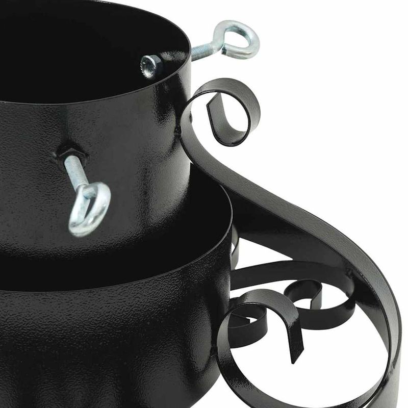 Casa si Gradina - Decoratiuni - Decoratiuni de sezon - Suport pentru brad de Craciun Negru 40 x 40 x 21 cm Otel - Infinity.ro