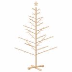Casa si Gradina - Decoratiuni - Decoratiuni de sezon - Brad de Craciun din lemn natural 150 cm Lemn masiv de pin - Infinity.ro